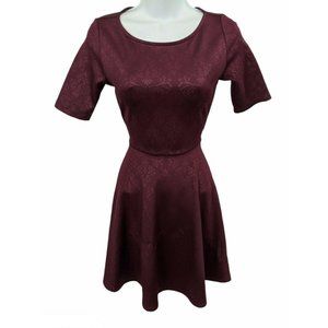 Catch My I Burgundy Stretch Dress Size S